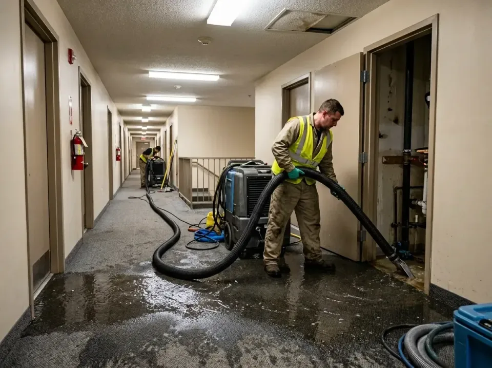 multi-unit-apartment-hallway-f-005 — frequently asked questions, Emergency Burst Pipe Water Extraction & Removal in Dadevill…